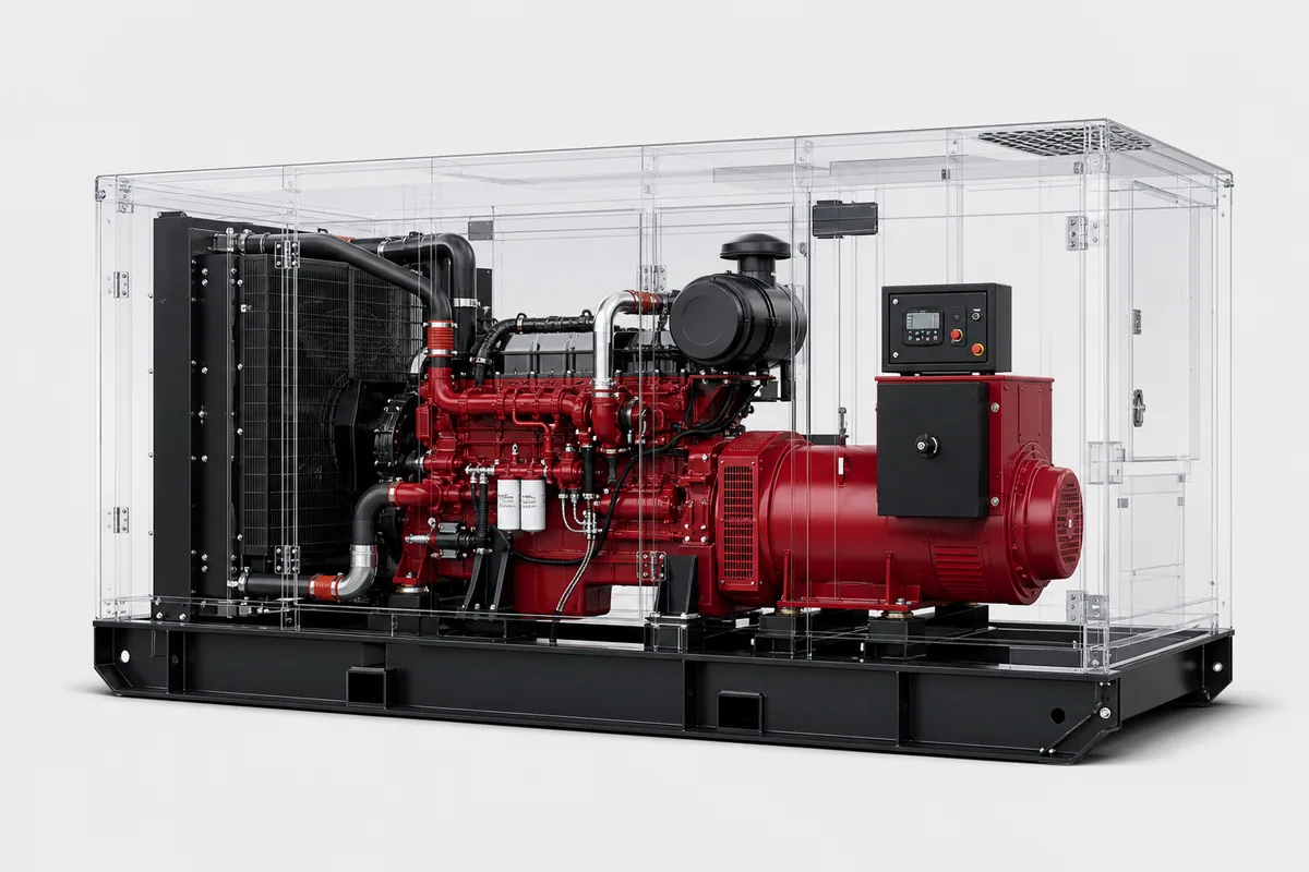 Yuchai 2000 kW Generator: open set